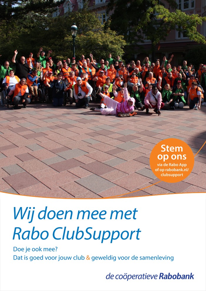Stem op Stichting Volgg tijdens de Rabobank Clubsupport
